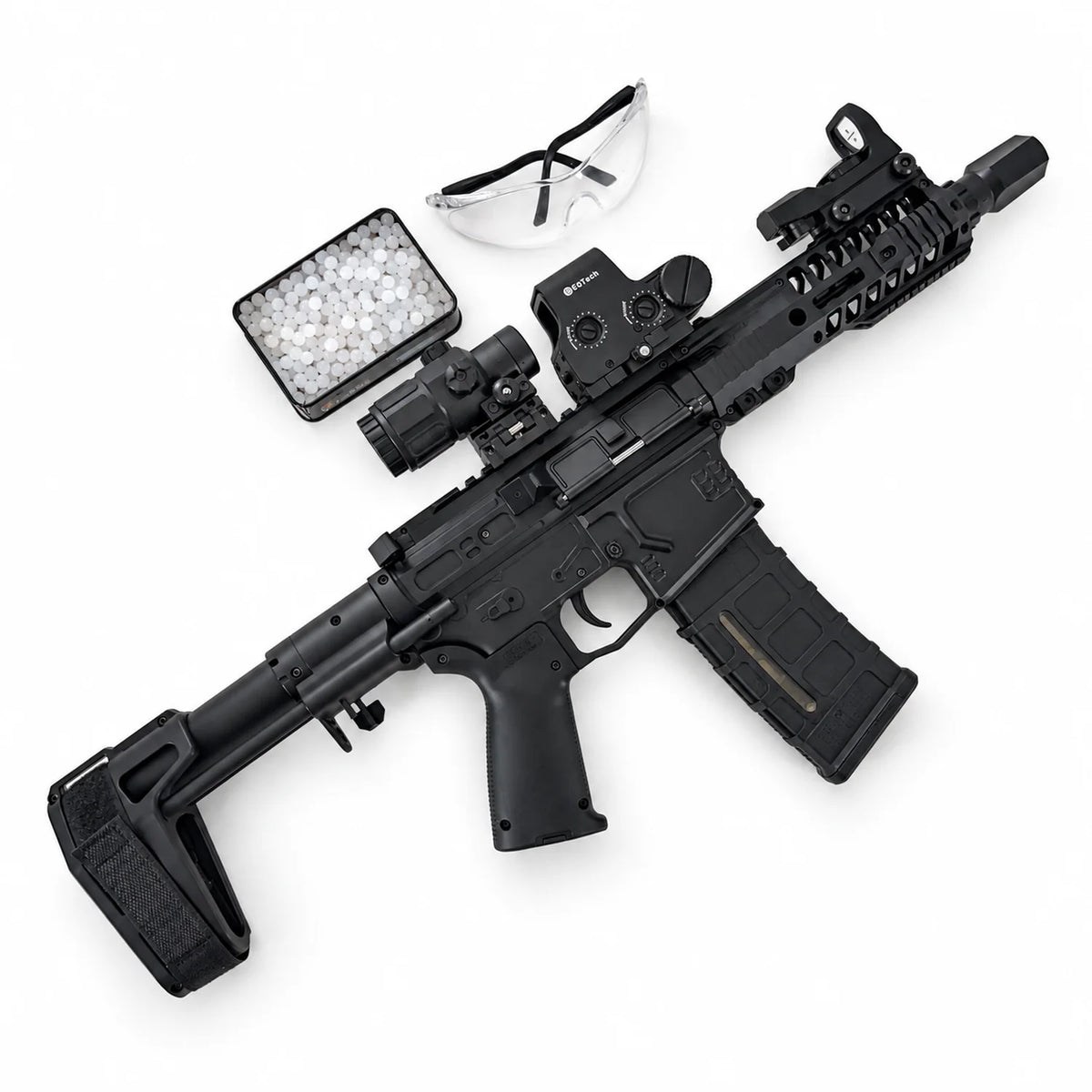 SLR Gel Blaster 2.0 With a Bolt That Moves Forward and Backward