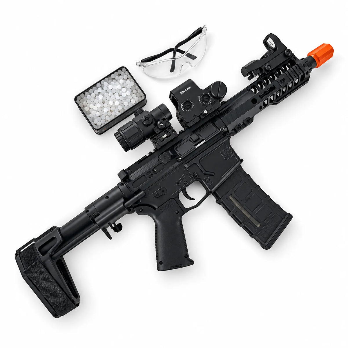 SLR Gel Blaster 2.0 With a Bolt That Moves Forward and Backward