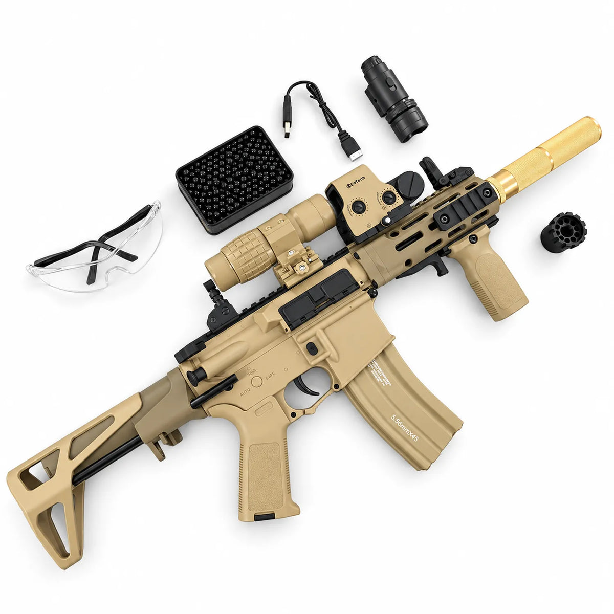 DD M4-PDW Gel Blaster with High-Speed Fire Mode and Metal Magazine – Flagship