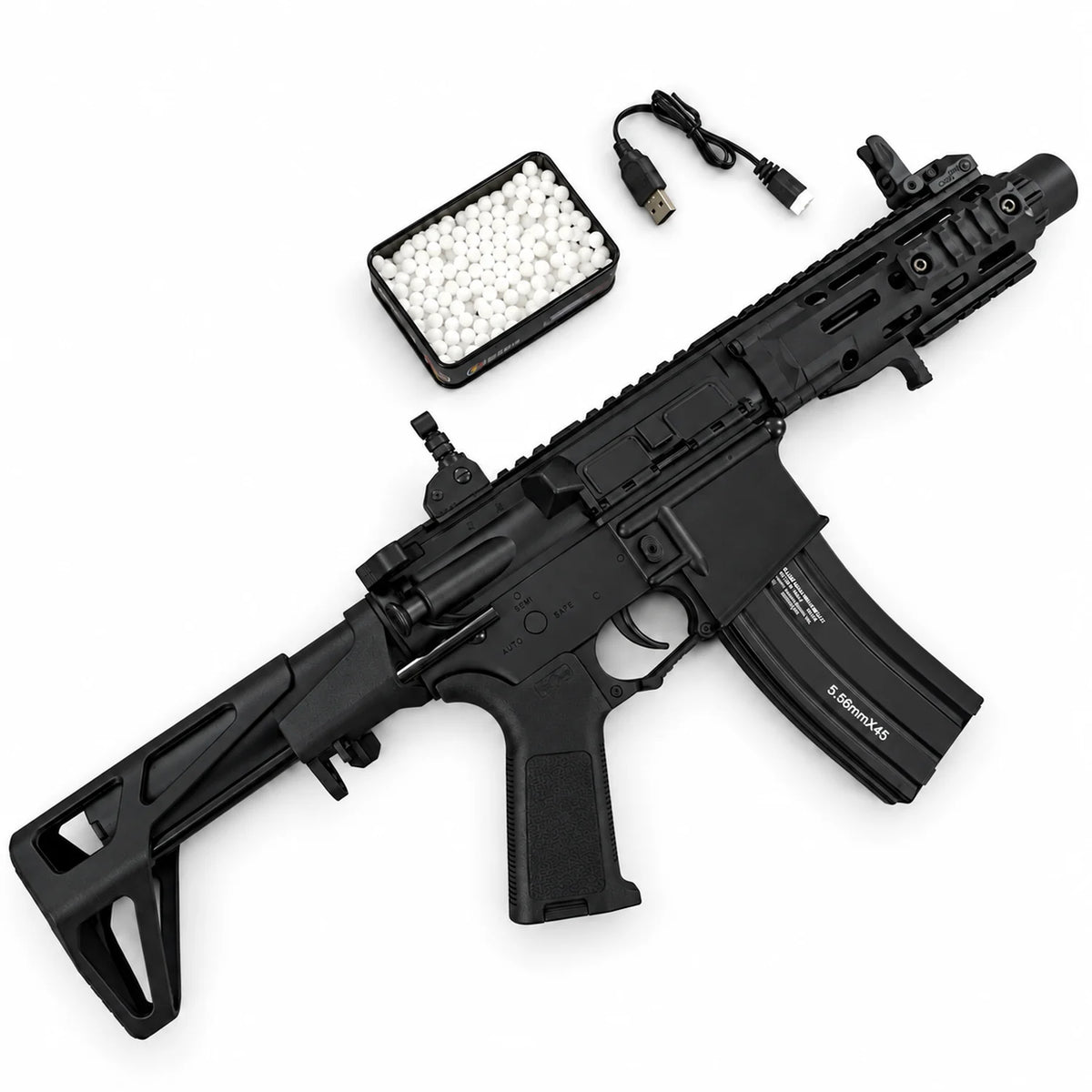 DD M4-PDW Gel Blaster with High-Speed Fire Mode and Metal Magazine – Flagship