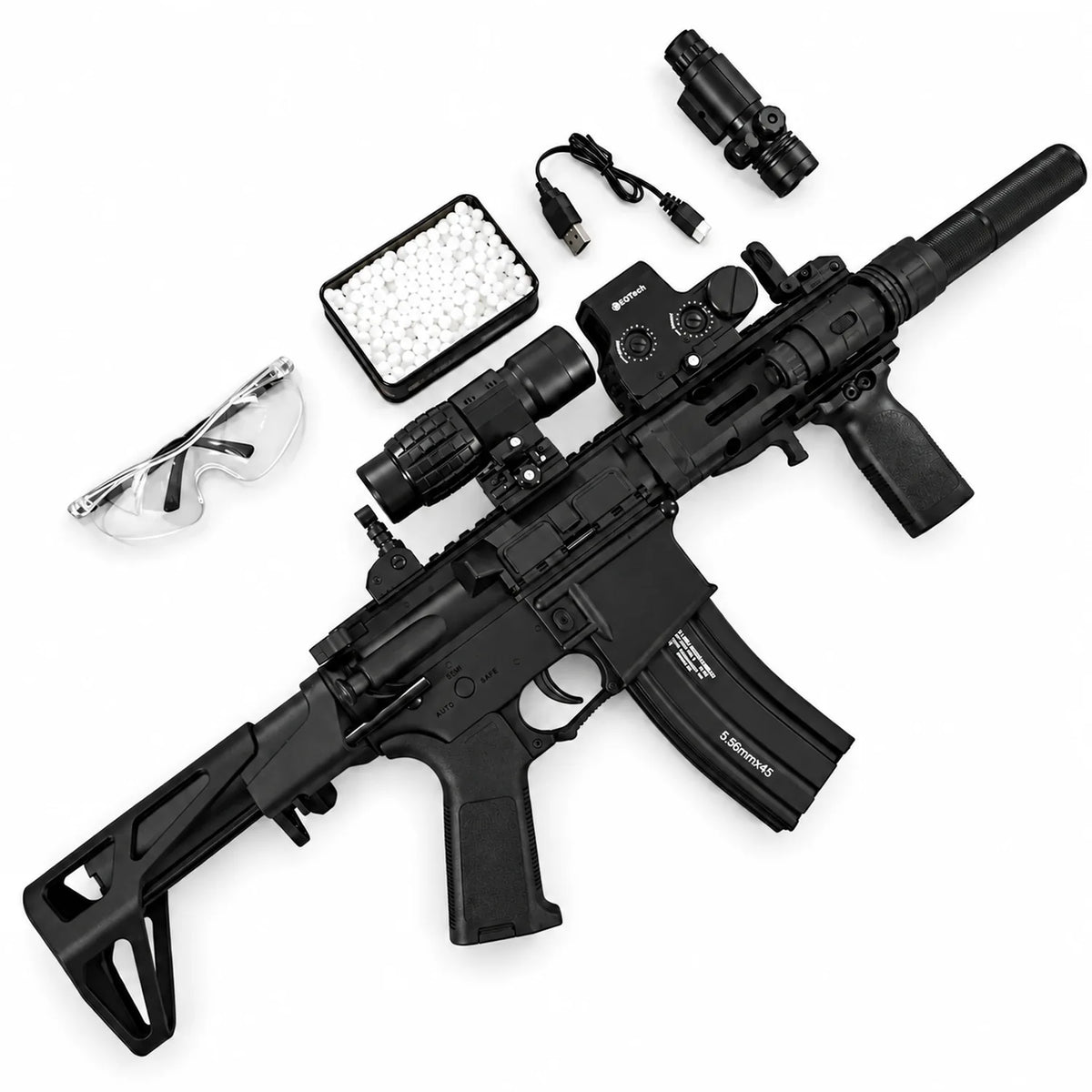 DD M4-PDW Gel Blaster with High-Speed Fire Mode and Metal Magazine – Flagship