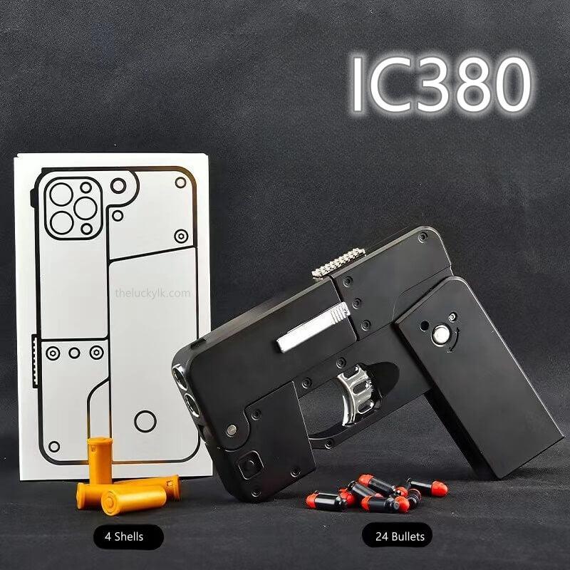 New Creative Foldable Phone Shape Pistol Nerf Toy Gun LKCJ