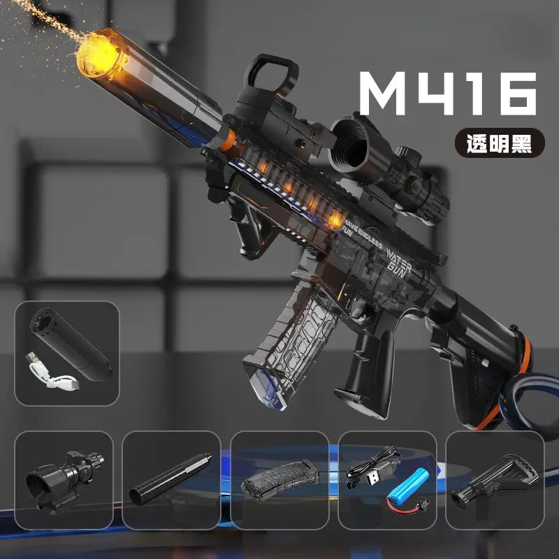 M416 Water Gun With An LED Silencer