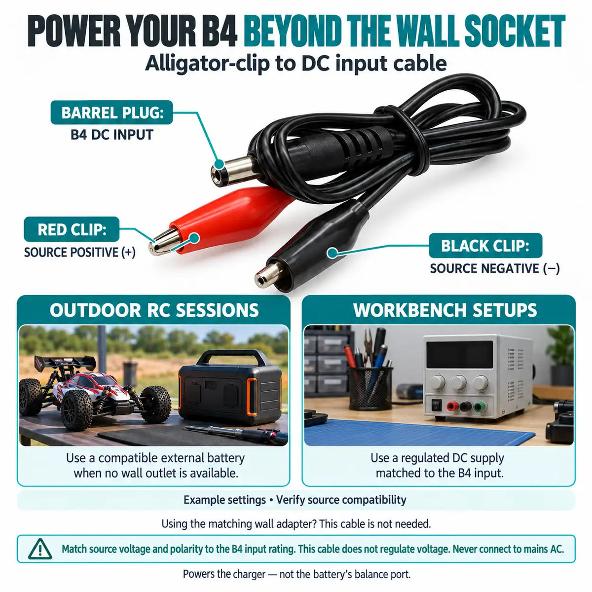 B4-800D Balance Charger for Gel Blaster Batteries – 7.4V & 11.1V LiPo, Digital Voltage Displa