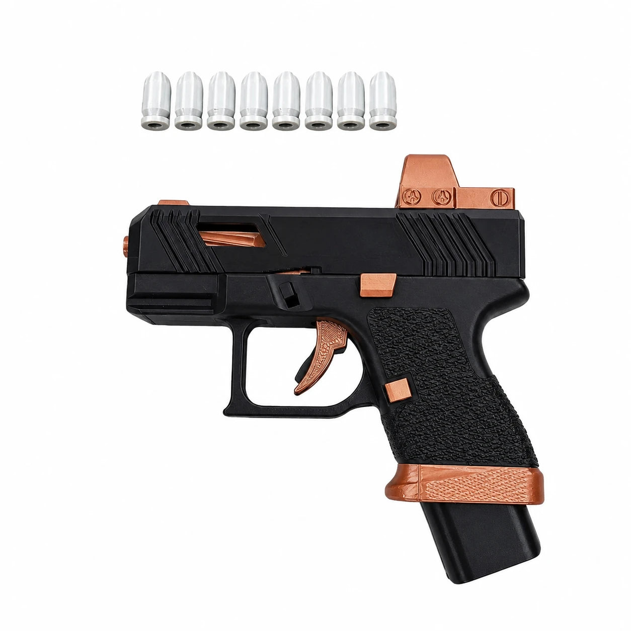 3D Printed Mini Pistol 34 Blowback Dart Blaster Automatic Shell Ejection