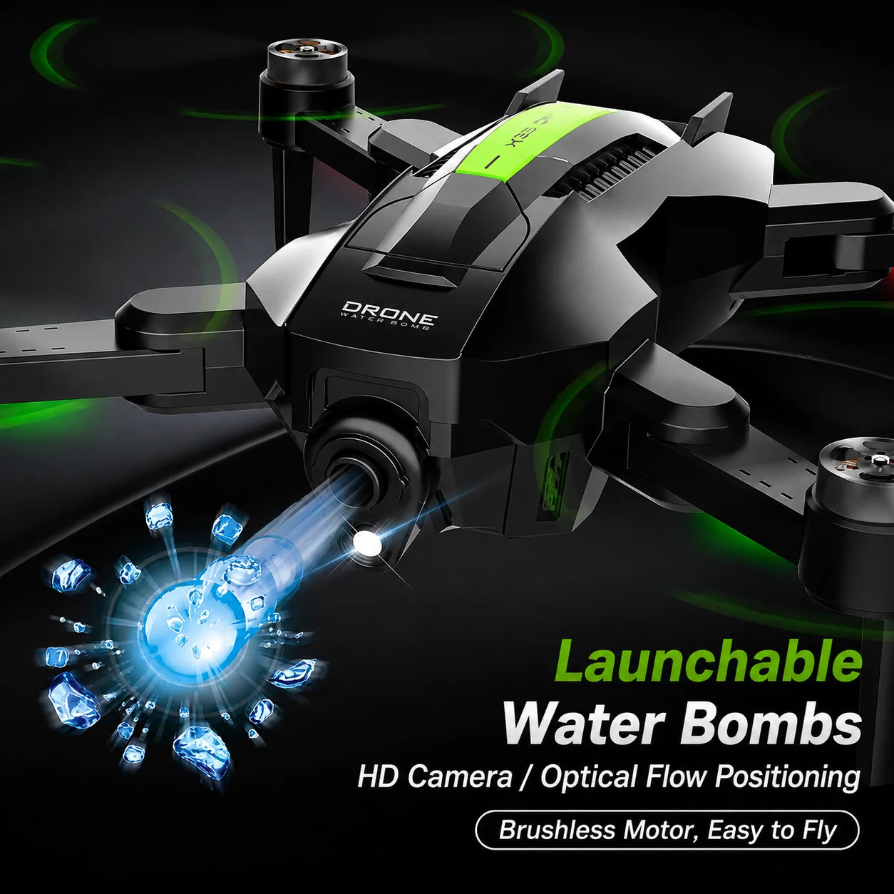Drone Gel Blaster With Brushless Motors And 4K Camera Recommended Age 15+