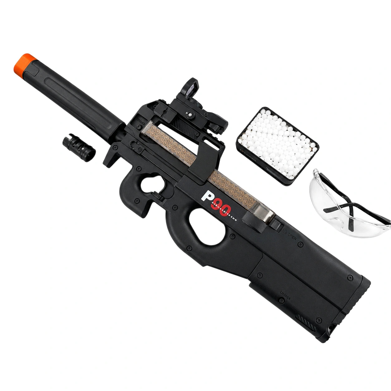 トイガン P90 Exquisite Graffiti Vector Gel Blaster With Movable – LKCJ