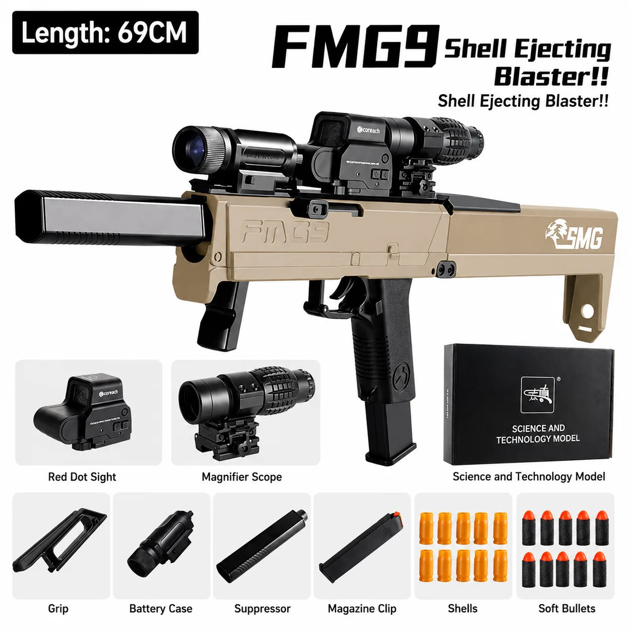 FMG-9 Soft Bullet Gun