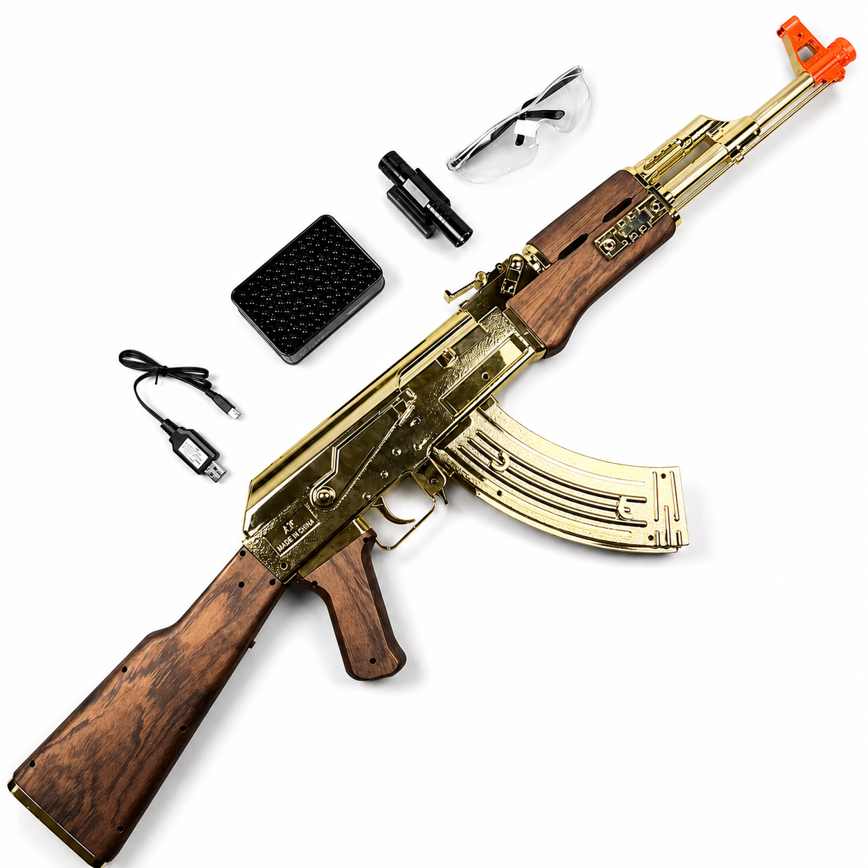 Golden/Silver AK47 Gel Blaster Toygun – LKCJ