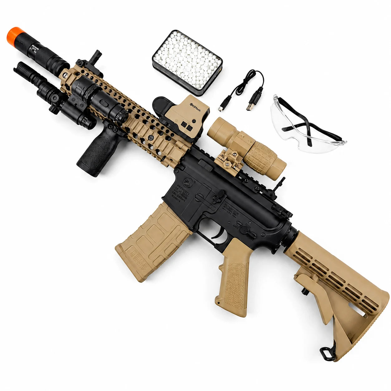 MWS.CQB-R.MTR16.MK18.URG-Iロアフレームセット New Mk18 M4A4 CQBR Gel Blaster Toy Gun（Chamber linkage-The