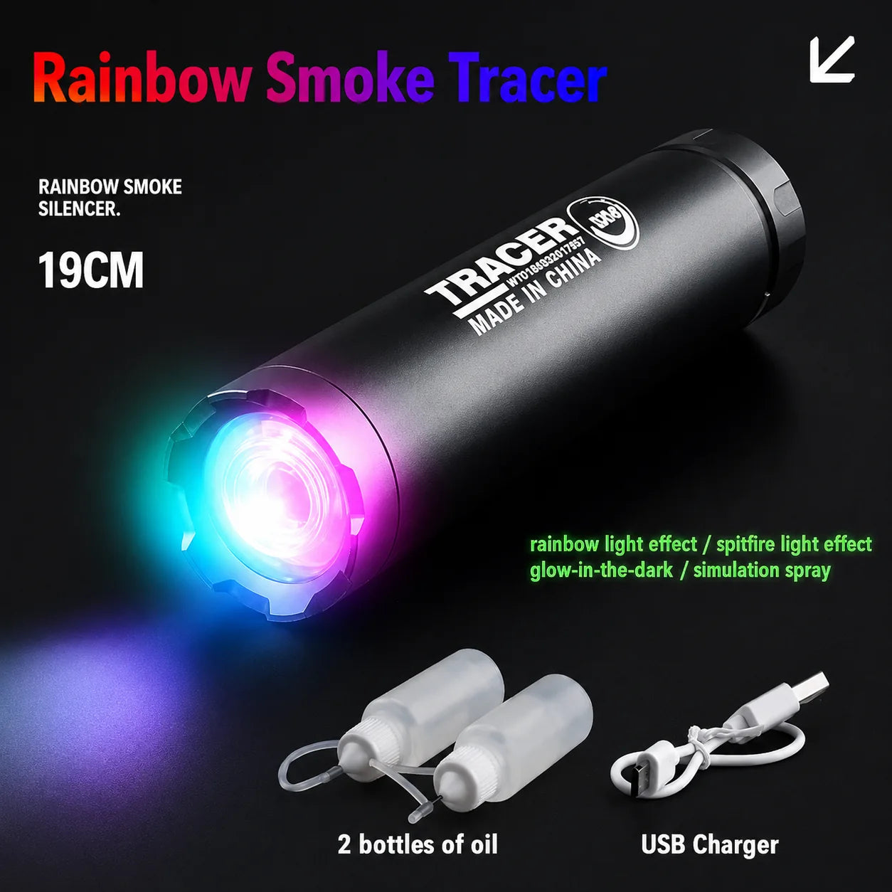 New Rainbow Smoke Tracer For Both Gel Blaster & Airsoft