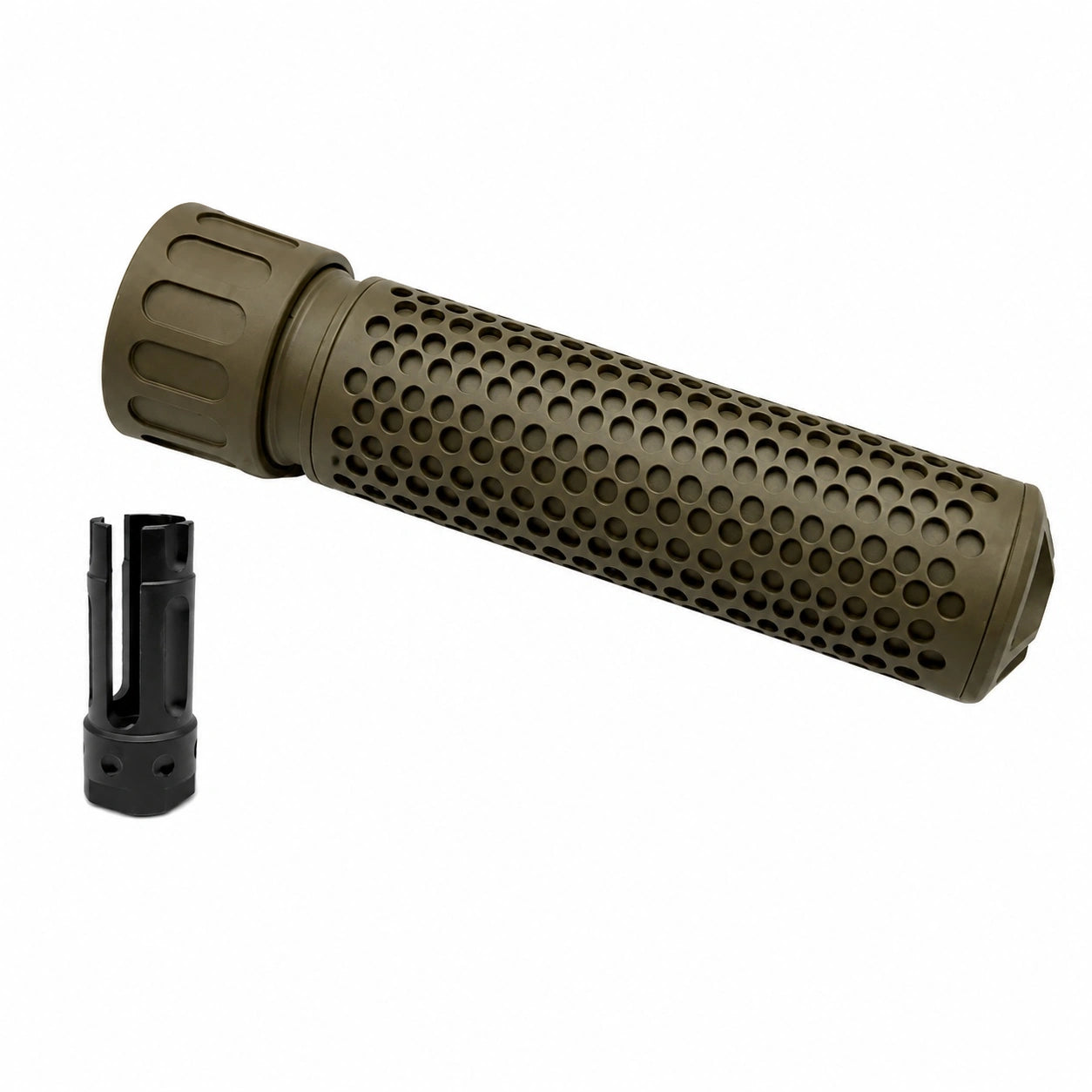 Metal Silencer Adapt To 14 MM CCW Threaded Rod Tip