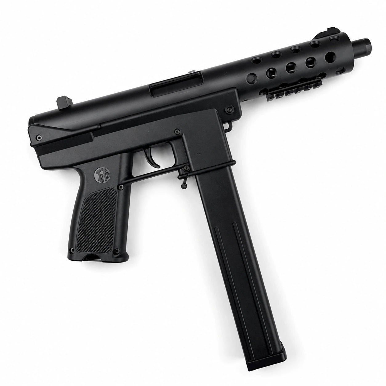 Gold/Sliver TEC9 Gel Blaster With 7 Colors of Lighted Silencer