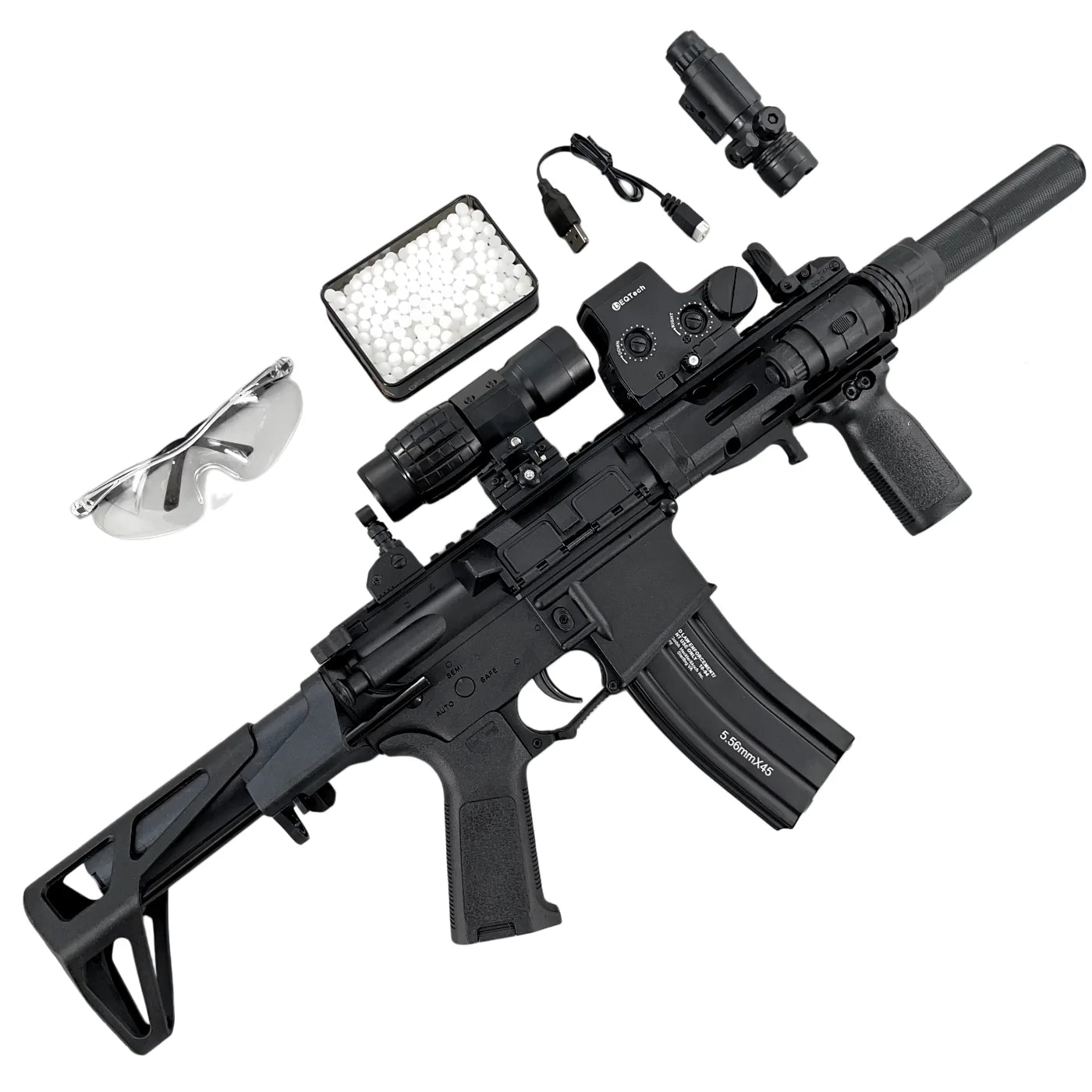 DD M4-PDW Gel Blaster High Speed Fire Mode With Metal Mag-Flagship