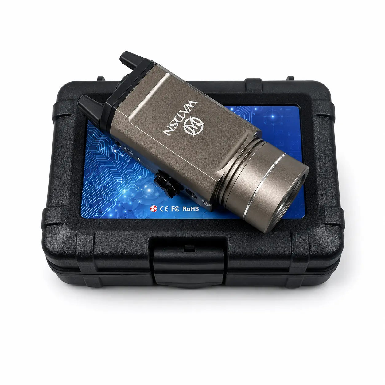 Metal Flashlight With Adjustable Rail