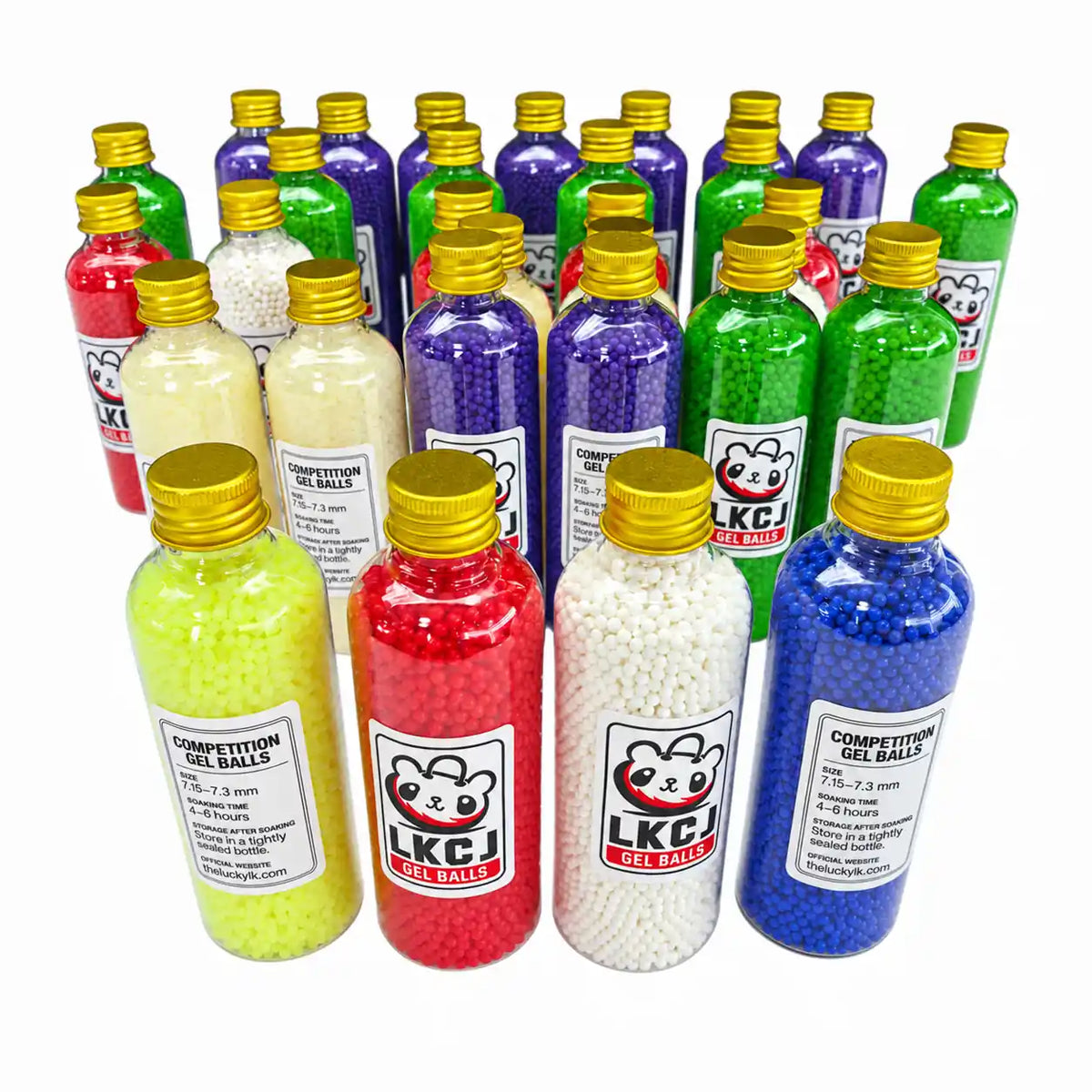 2 Bottles of 6x Hardened Gel Balls for Enhancing the Performance of Gel Blasters