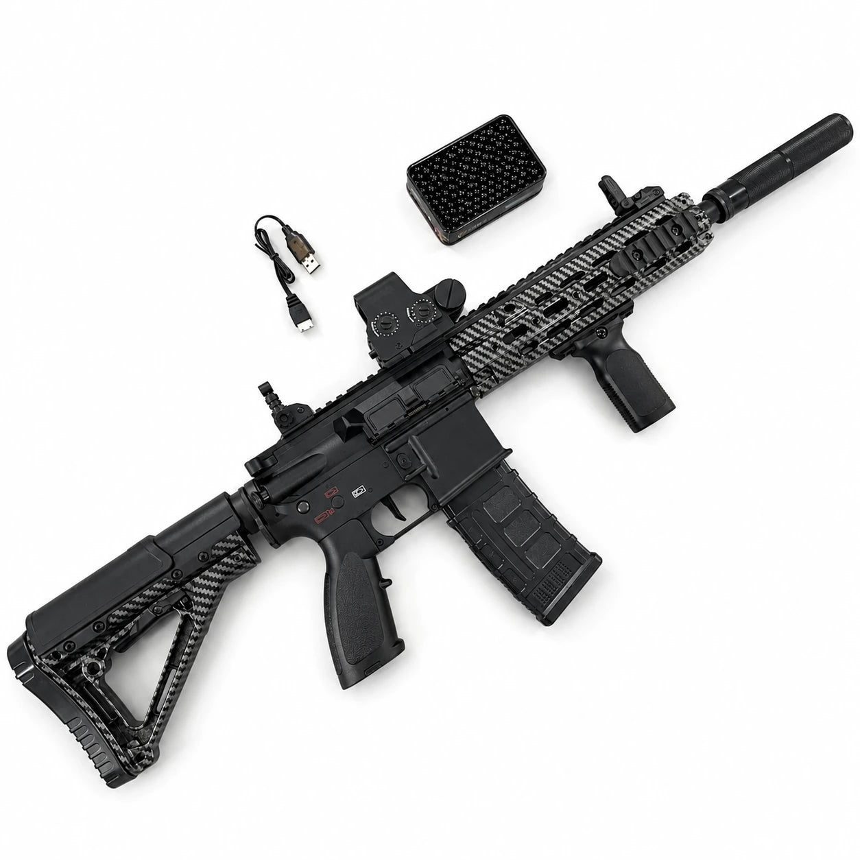 Carbon Fiber HK416D Gel Blaster With SMR Handguard