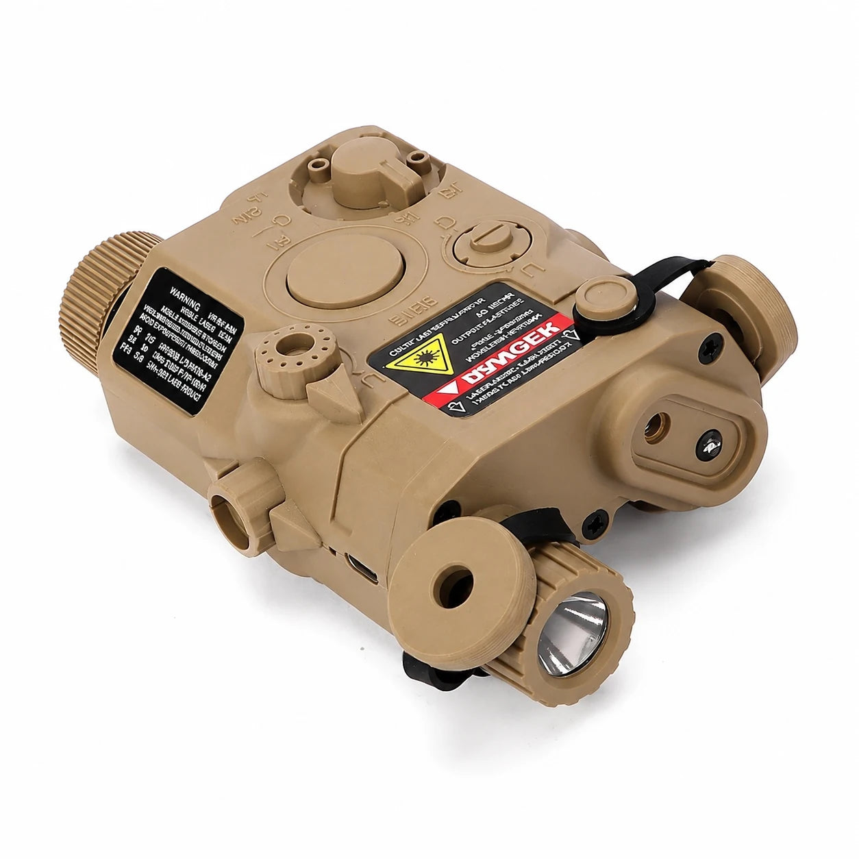 Red Laser+Green Laser+Flashlight Multifunctional Tactical Beam Battery Case