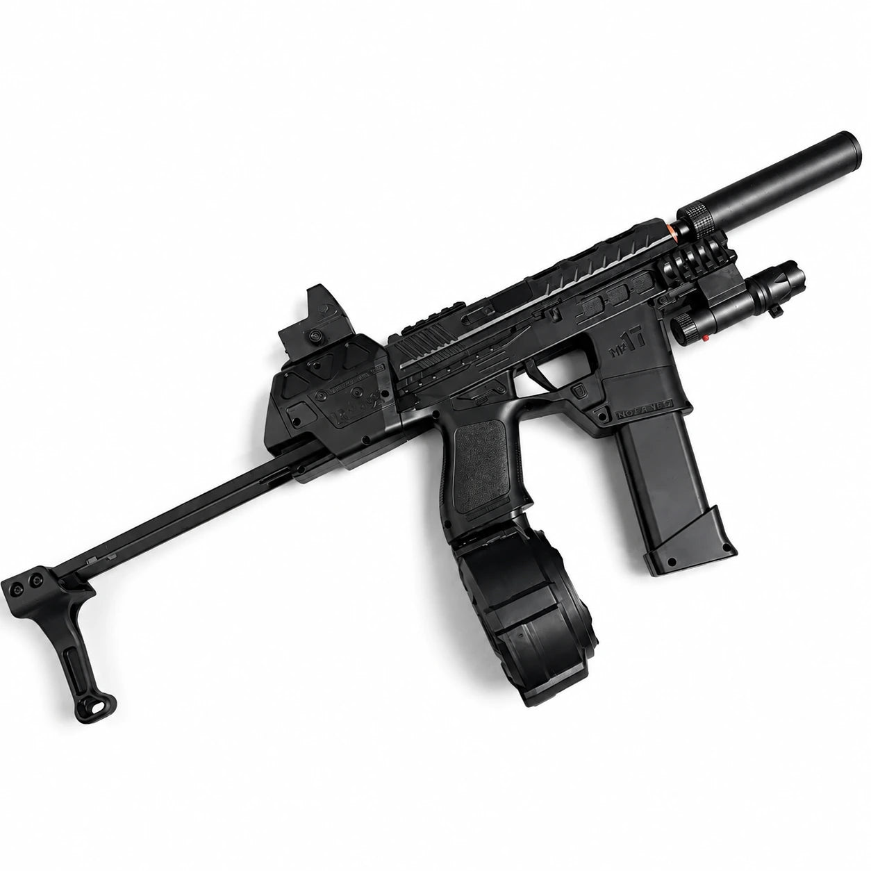 Mp17 Gel Blaster With Metal Stock, Metal Rail