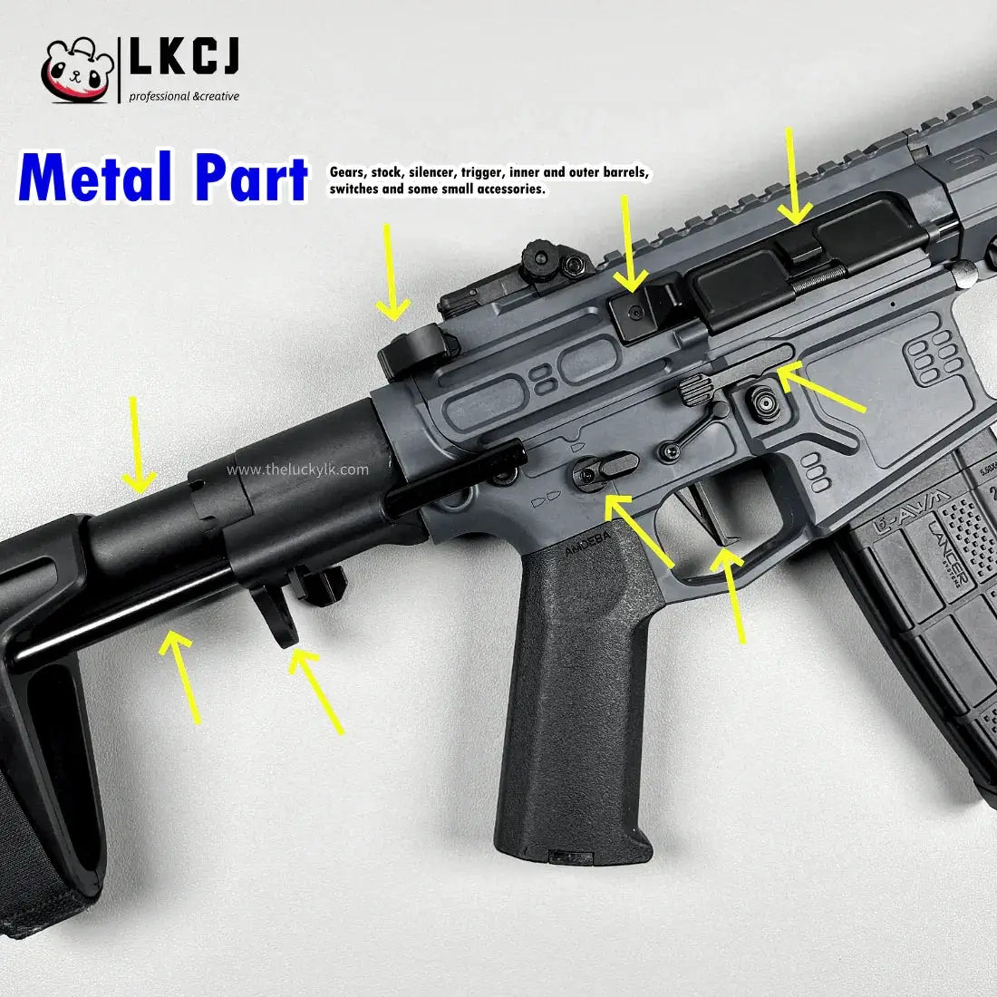 New SLR Precision Shooting Gel Blaster Fast Mode 11.1V Battery Recommended Age 18+