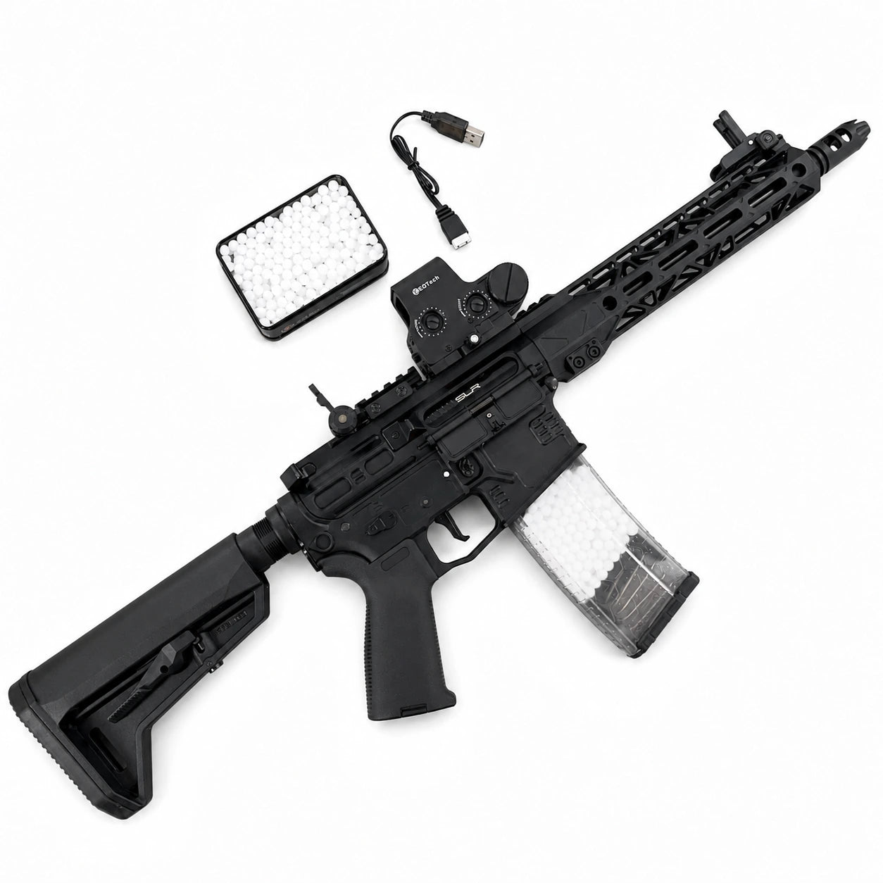 New SLR Precision Shooting Gel Blaster Fast Mode 11.1V Battery Recommended Age 18+