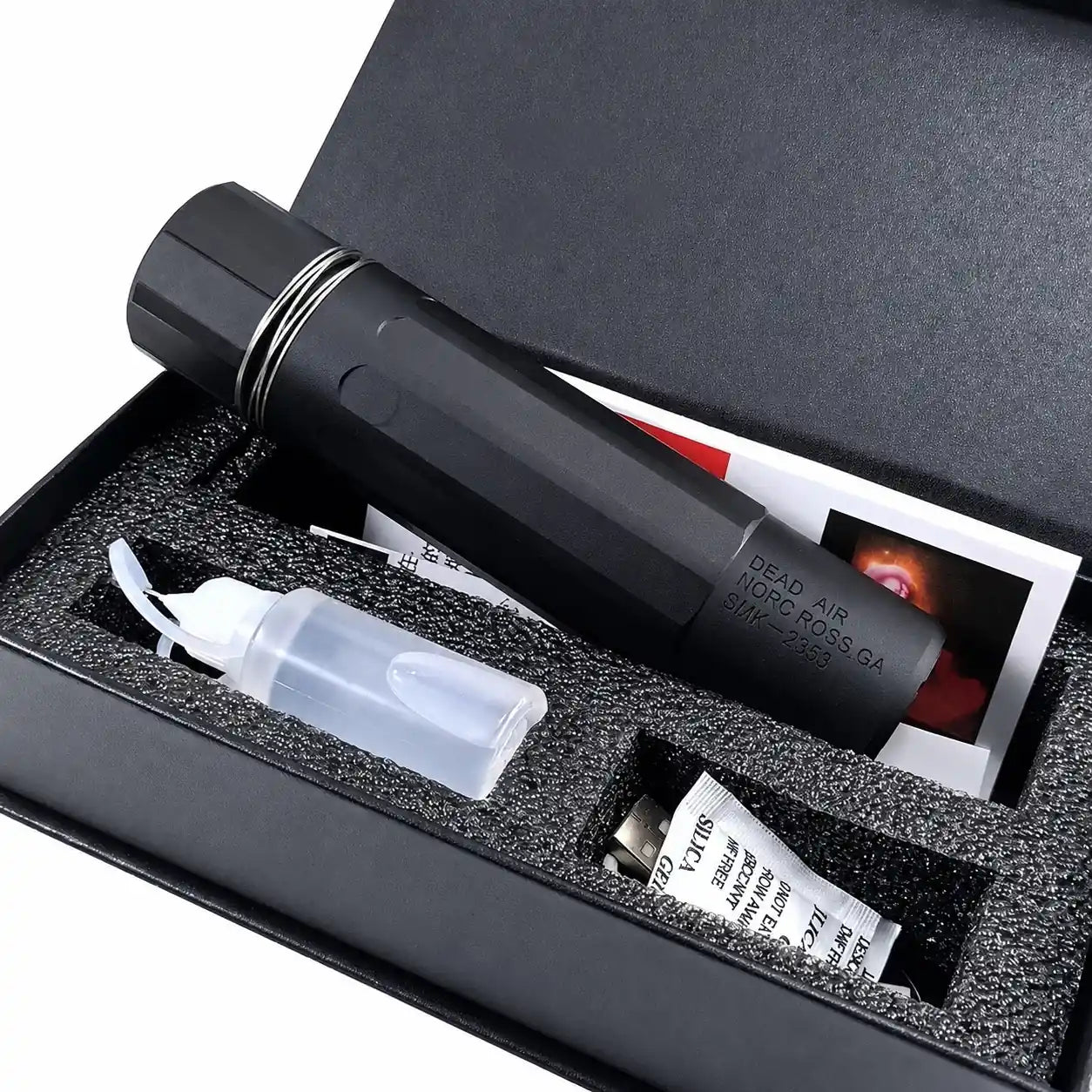 Smoke Wolf 14mm CCW Muzzle Silencer for Gel Blasters & Airsoft Guns