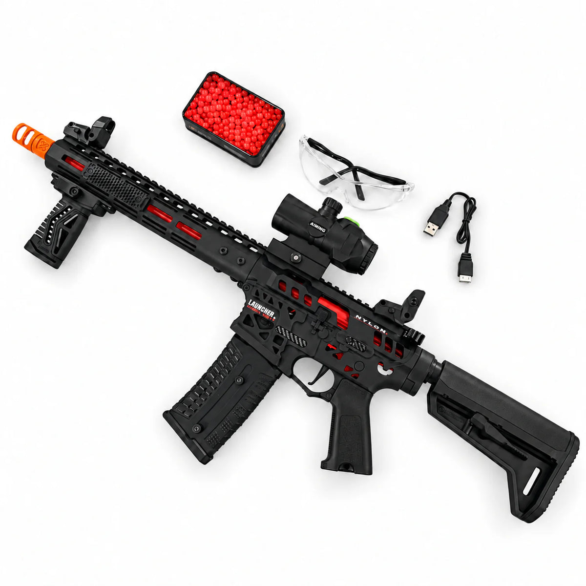 Tactical Edition N4 Blaze Gel Blaster With Carbon Fiber Accents