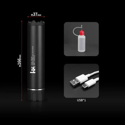 New Smoke Wolf Silencer For Both Gel blaster&Airsoft With 14mm Thread LKCJ