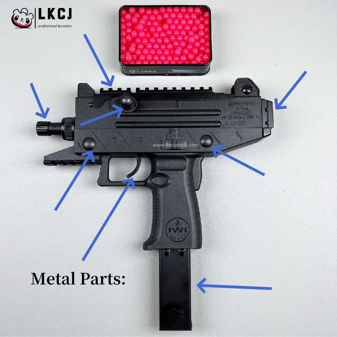 Upgraded UZI Gel Blaster