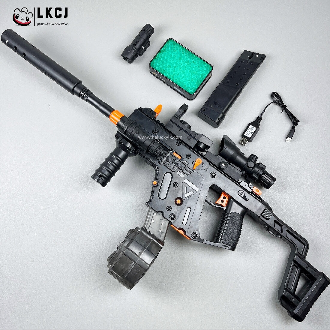 Exquisite Graffiti Vector Gel Blaster With Forward And Backward Movable Bolt LKCJ