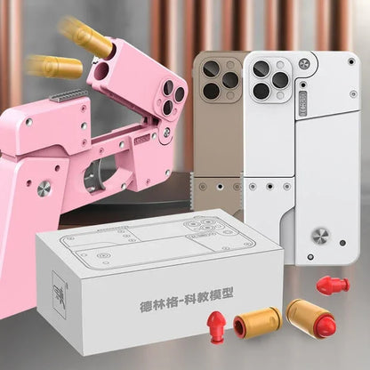 New Creative Foldable Phone Shape Pistol Nerf Toy Gun LKCJ