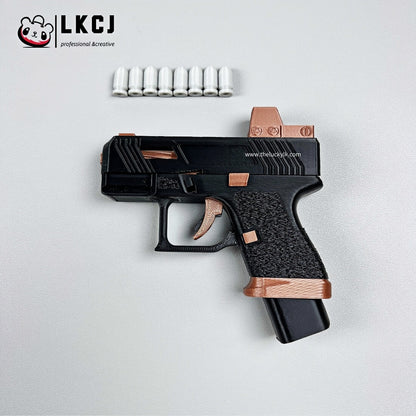 3D Printed Mini Pistol 34 Blowback Dart Blaster Automatic Shell Ejection LKCJ