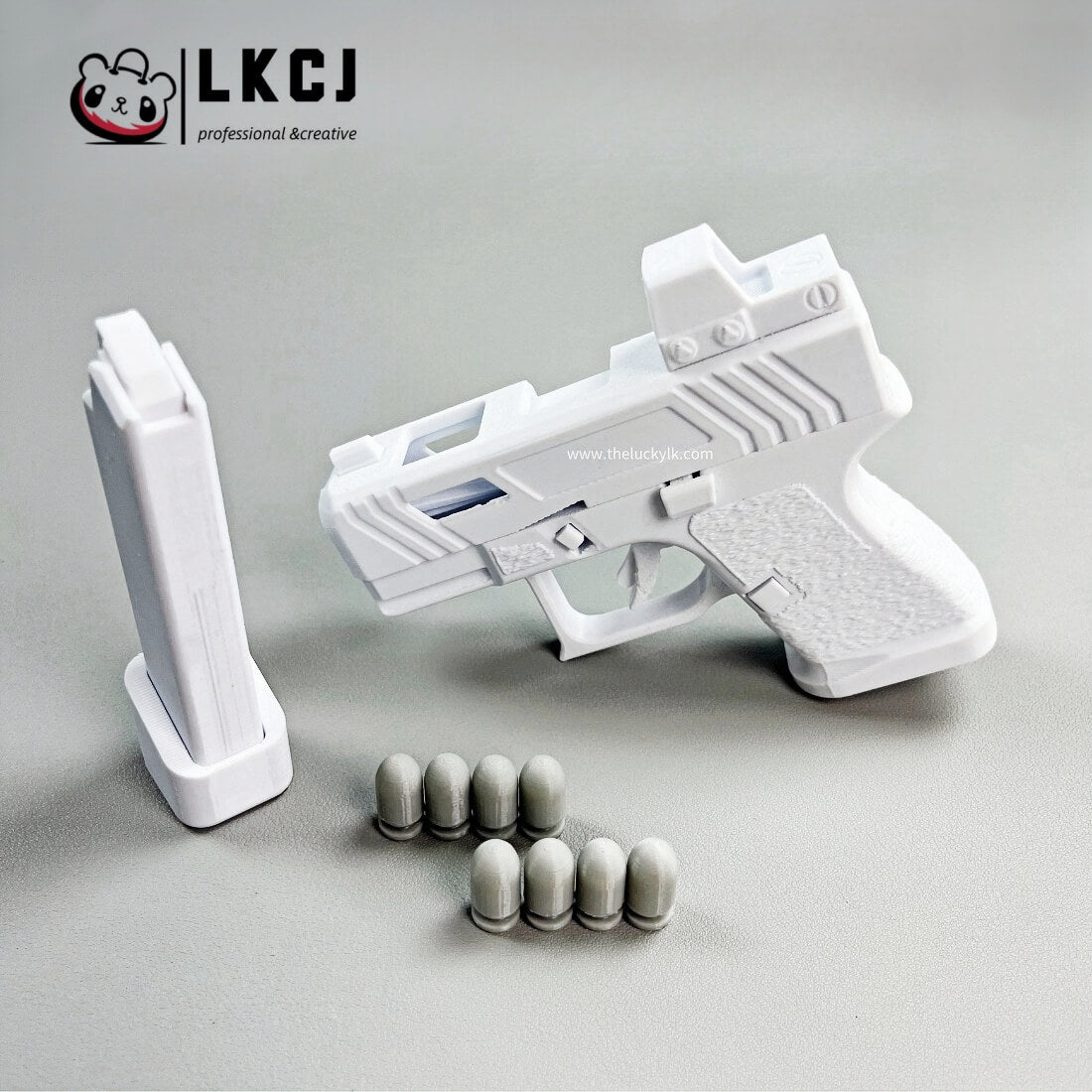 3D Printed Mini Pistol 34 Blowback Dart Blaster Automatic Shell Ejection