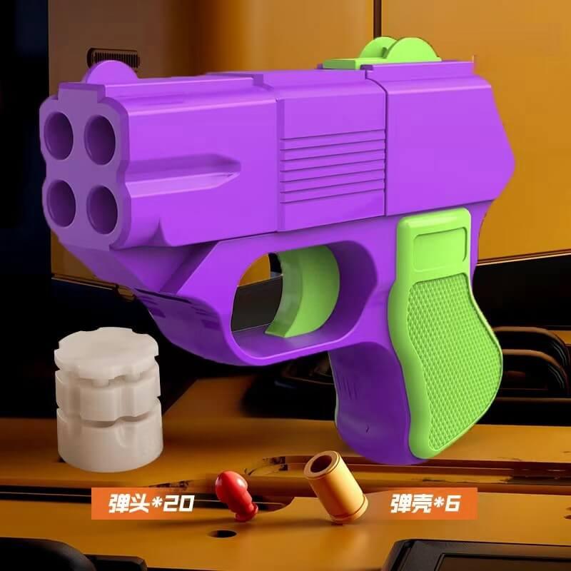 New Quadruple Shot Cop 357 Nerf Toy Gun LKCJ