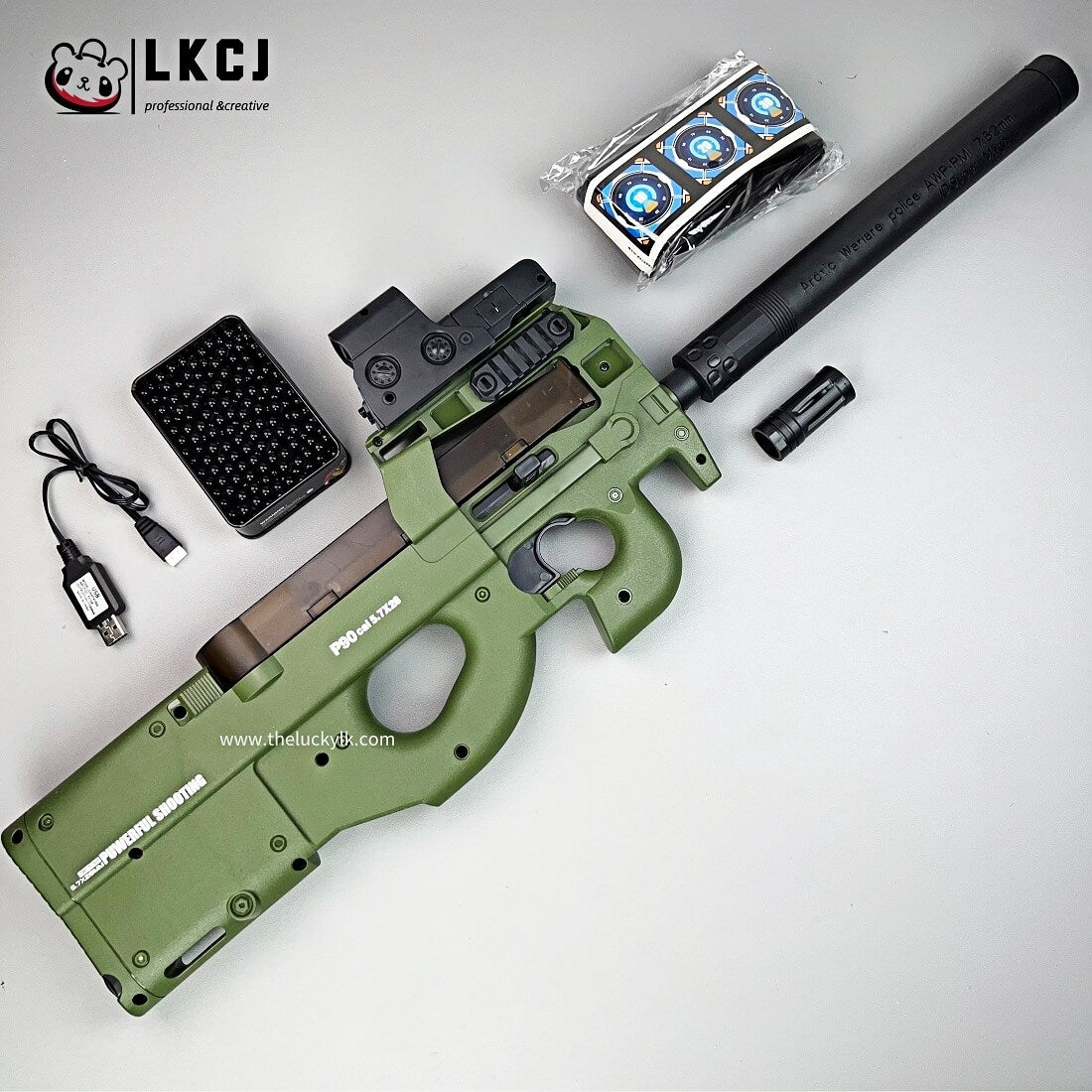 New P90 Gel Blasters High Fire Speed Toy Gun LKCJ