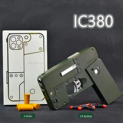 New Creative Foldable Phone Shape Pistol Nerf Toy Gun LKCJ