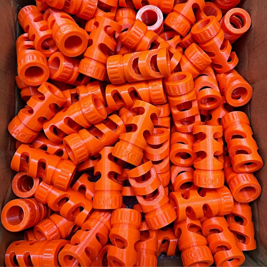 High Quality 3D Printed Orange Tips 6 PC Set 14MM CCW