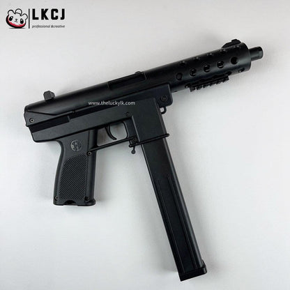 Gold/Sliver TEC9 Gel Blaster With 7 Colors of Lighted Silencer LKCJ