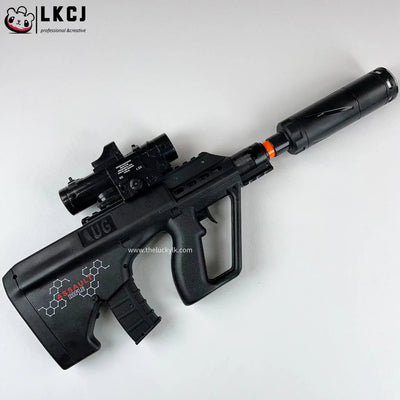 Mini Aug Gel Blaster With 7 Colors of Lighted Silencer Recommended Age Range: 10-15 Years