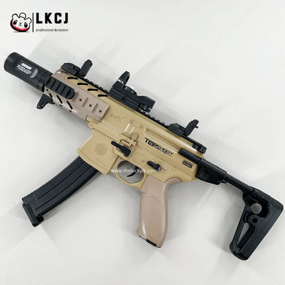 Exquisite Engraving Mpx Gel Blaster High Rate of Fire  Smooth Shooting With 7 Colors of Lighted Silencer LKCJ