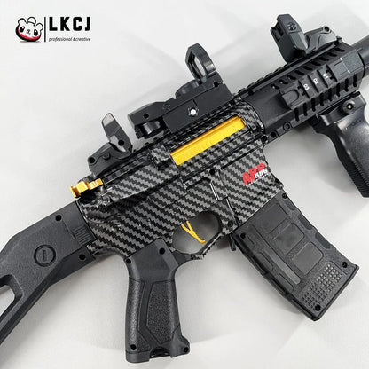 Carbon Fiber Gold Embellished ARP556 Gel Blaster