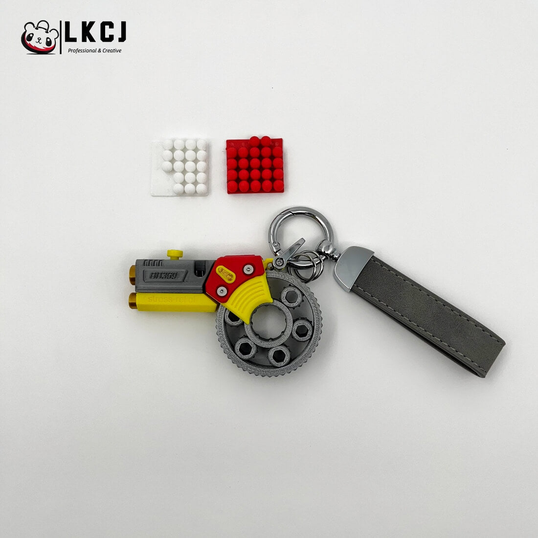 3D Printed Fidget BB369 Toygun Keychain