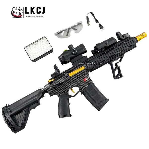 Carbon Fiber Gold Embellished M416 Gel Blaster LKCJ