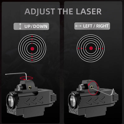 Metal Flashlight With Adjustable Rail LKCJ