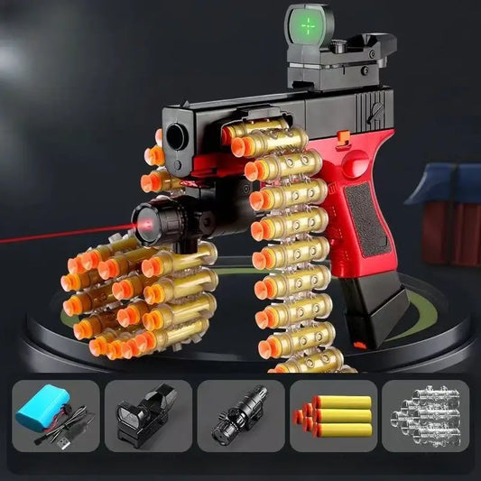 Plastic Belt-fed Electric/Manual Integrated Foam Dart Blaster