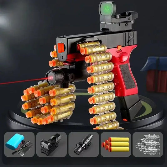 Plastic Belt-fed Electric/Manual Integrated Foam Dart Blaster