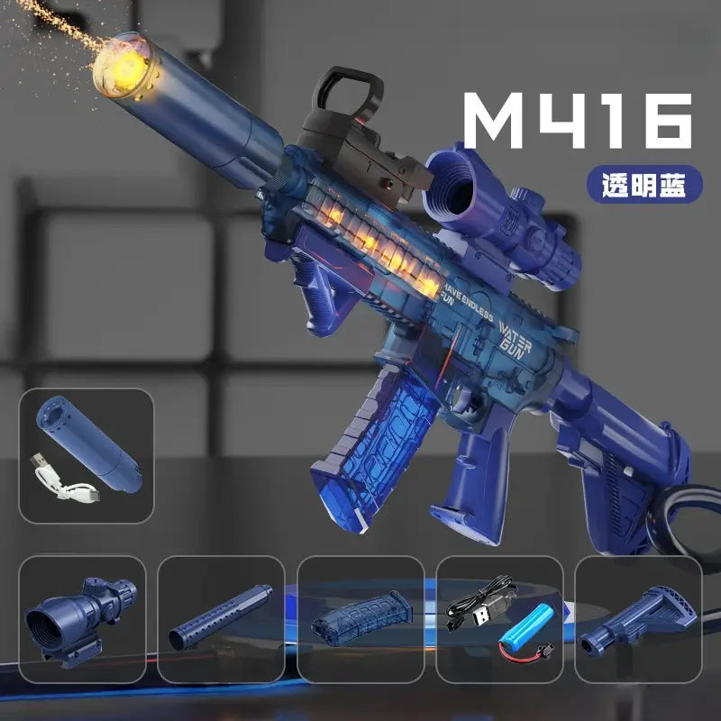 M416 Water Gun With An LED Silencer