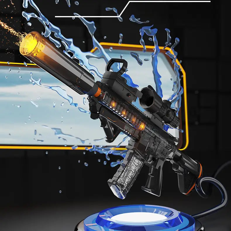 M416 Water Gun With An LED Silencer