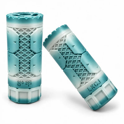 LKCJ Armor smoke tracer in Glacier Blue with blue and white coloring and a geometric lattice pattern