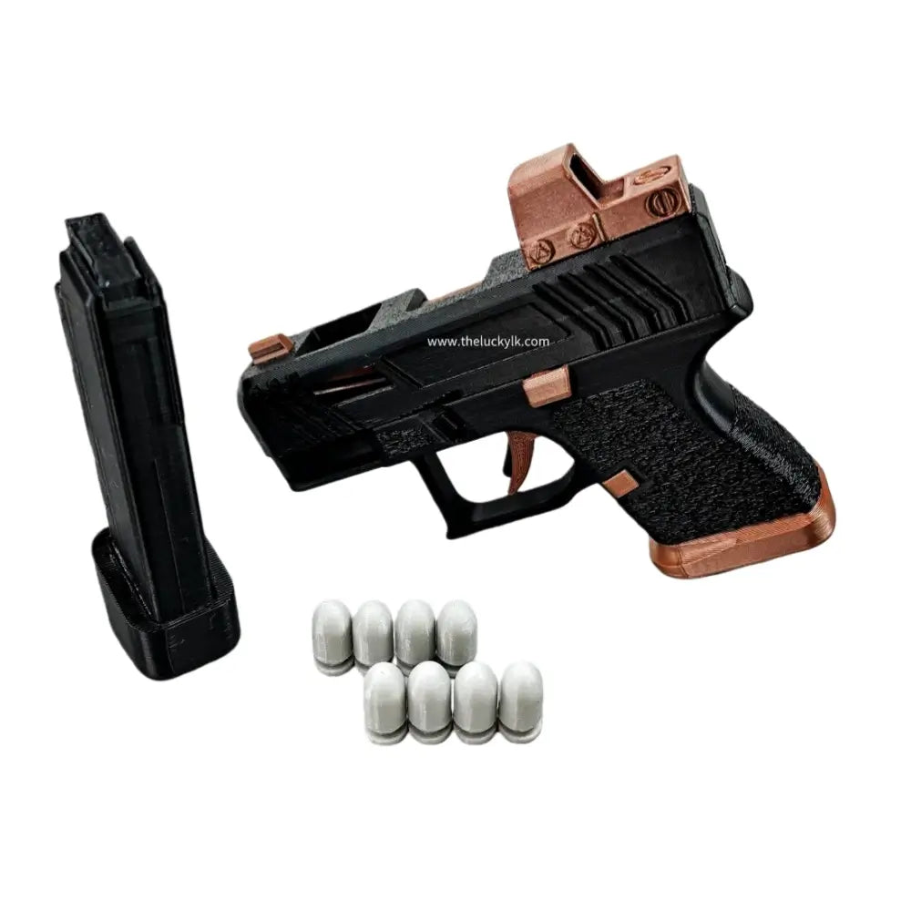 3D Printed Mini Pistol 34 Blowback Dart Blaster Automatic Shell Ejection